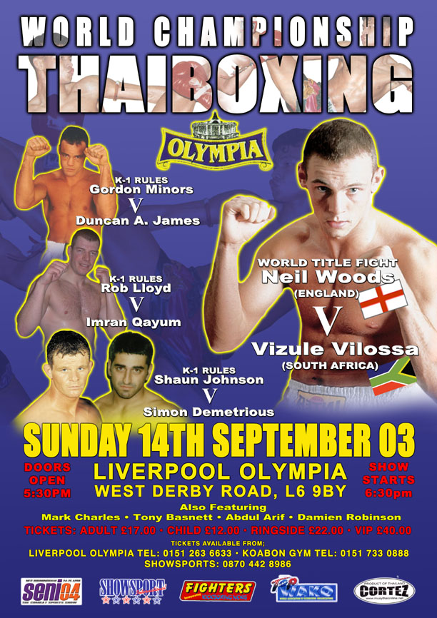 Ax Muay Thai / Kickboxing Forum Liverpool Show 14th September